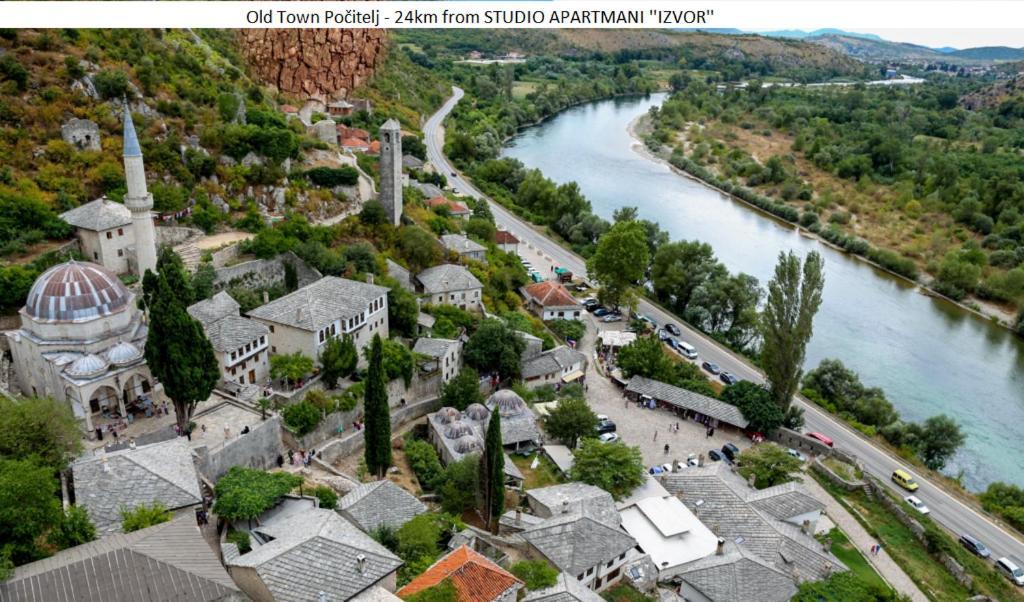 Studio Apartmani Izvor Blagaj Exteriér fotografie